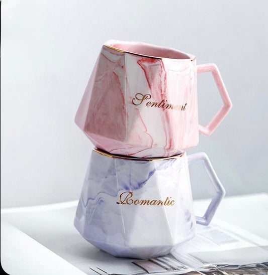 Geometric Marable Cermic mug Details