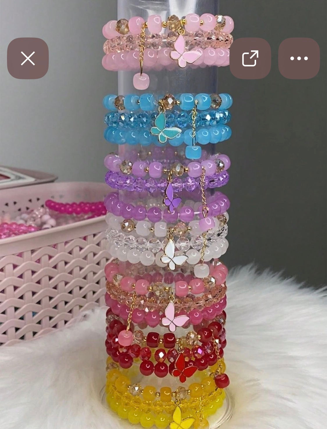 DIY Butterfly Charm Bracelets