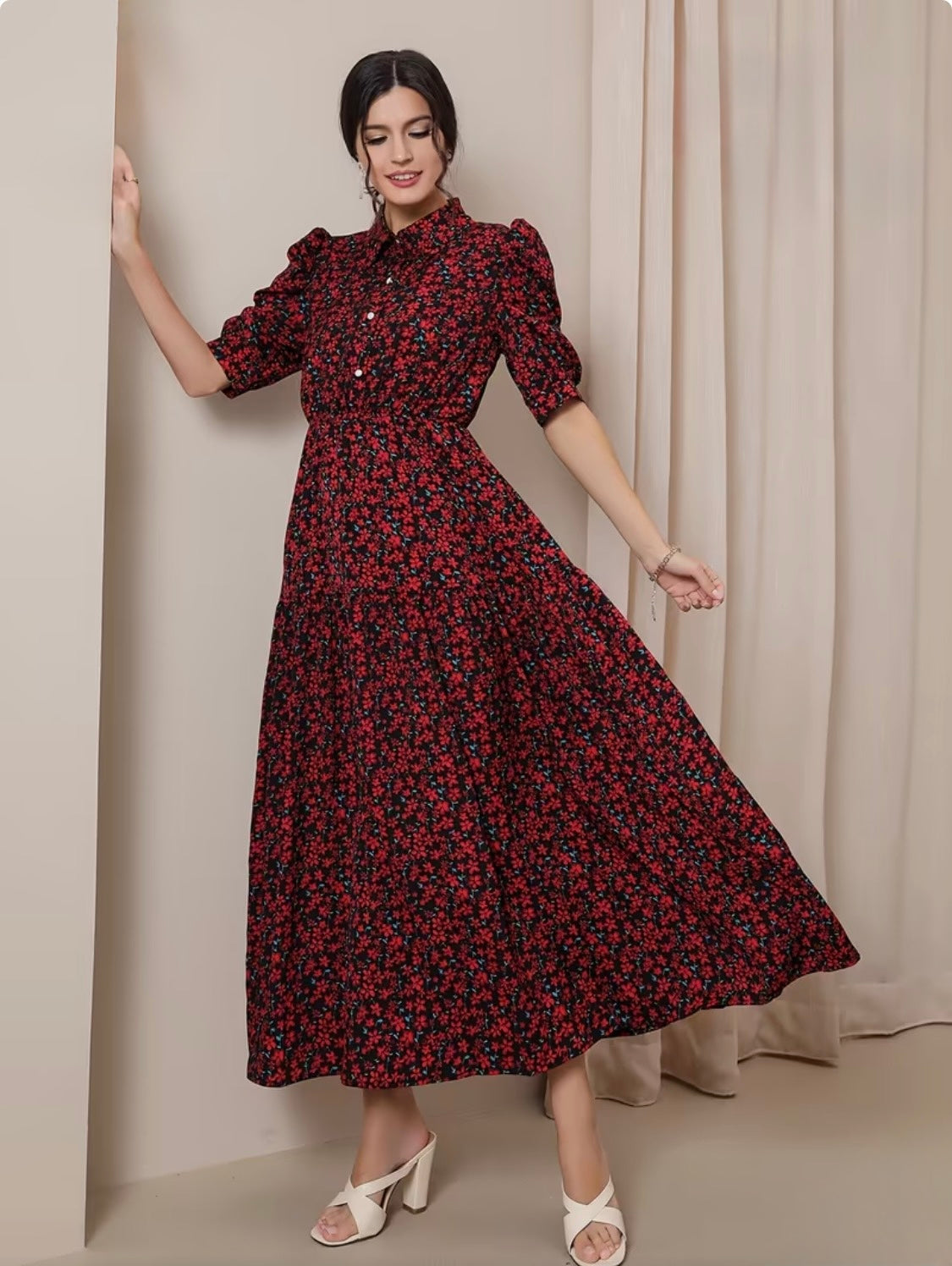 Vintage inspired shirt dress